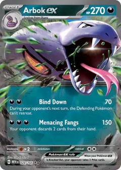 Arbok ex Double Rare card from 151