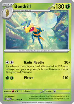 Beedrill Rare card from 151