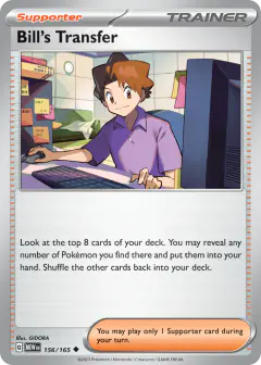 Bill's Transfer Uncommon card from 151