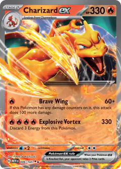 Charizard ex Double Rare card from 151
