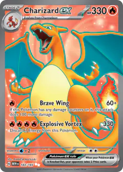Charizard ex Ultra Rare card from 151
