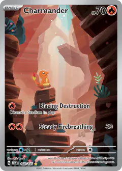 Charmander Illustration Rare card from 151