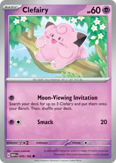 Clefairy Common card from 151