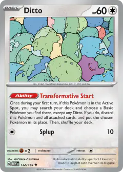 Ditto Rare card from 151