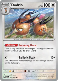Dodrio Rare card from 151
