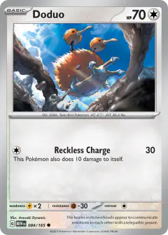 Doduo Common card from 151