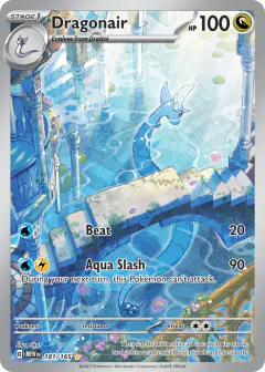 Dragonair Illustration Rare card from 151