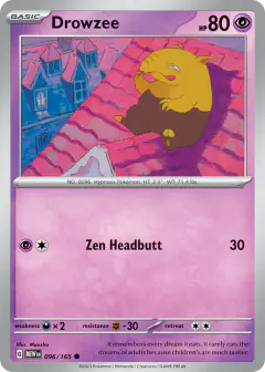Drowzee Common card from 151