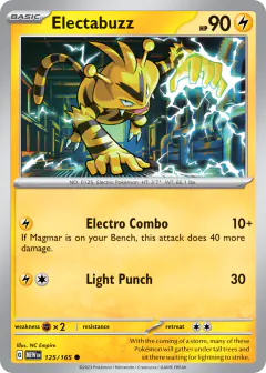 Electabuzz Common card from 151