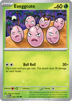 Exeggcute Common card from 151