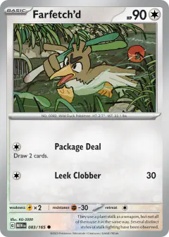Farfetch'd Common card from 151