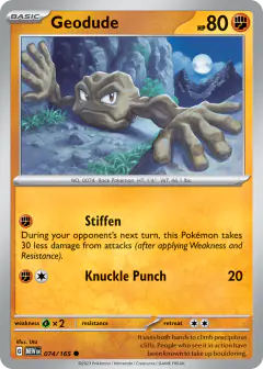 Geodude Common card from 151
