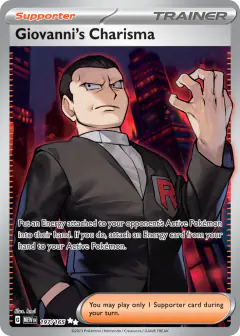 Giovanni's Charisma Ultra Rare card from 151