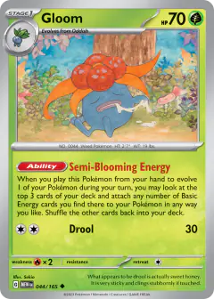 Gloom Uncommon card from 151