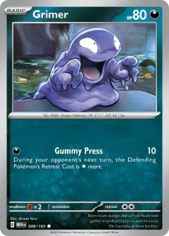 Grimer Common card from 151