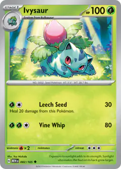 Ivysaur Uncommon card from 151