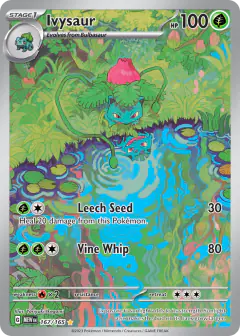 Ivysaur Illustration Rare card from 151