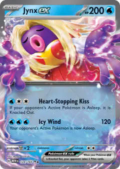 Jynx ex Double Rare card from 151
