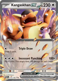 Kangaskhan ex Double Rare card from 151