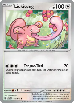 Lickitung Common card from 151