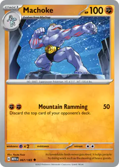 Machoke Uncommon card from 151