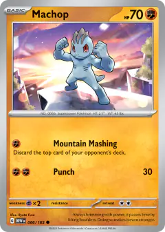 Machop Common card from 151