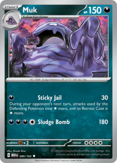 Muk Uncommon card from 151