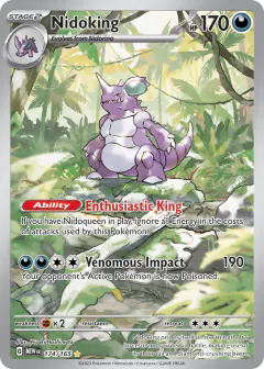Nidoking Illustration Rare card from 151