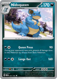 Nidoqueen Uncommon card from 151