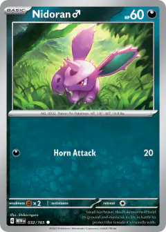 Nidoran ♂ Common card from 151