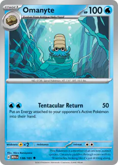 Omanyte Uncommon card from 151