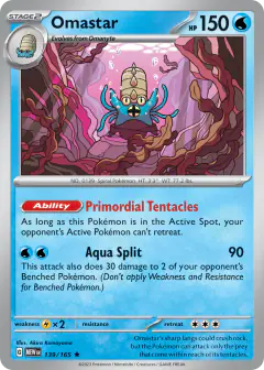Omastar Rare card from 151