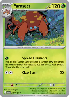 Parasect Uncommon card from 151