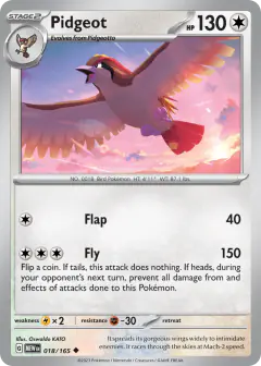 Pidgeot Uncommon card from 151