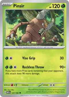 Pinsir Uncommon card from 151