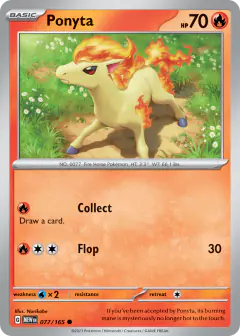 Ponyta Common card from 151