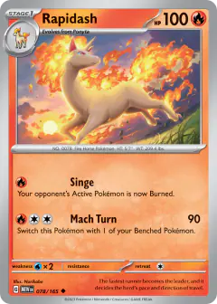Rapidash Uncommon card from 151