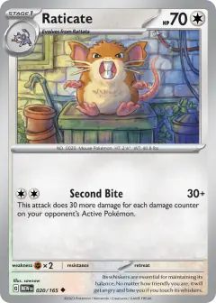 Raticate Uncommon card from 151