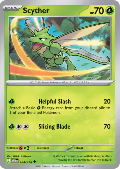Scyther Uncommon card from 151