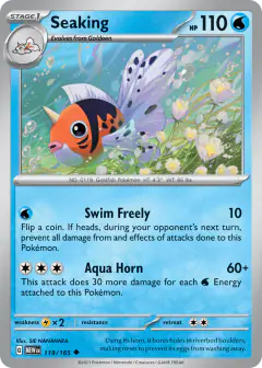 Seaking Uncommon card from 151