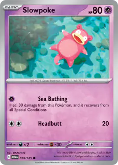Slowpoke Common card from 151