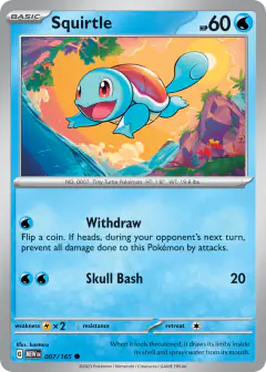 Squirtle Common card from 151