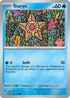 Staryu Common card from 151