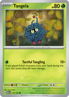 Tangela Common card from 151