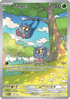 Tangela Illustration Rare card from 151
