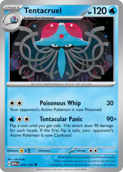 Tentacruel Uncommon card from 151