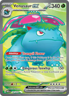 Venusaur ex Ultra Rare card from 151