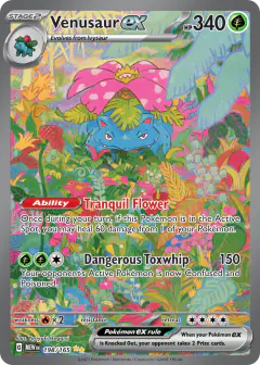 Venusaur ex Special Illustration Rare card from 151