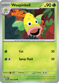 Weepinbell Common card from 151