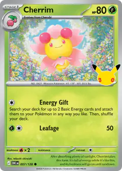 Cherrim Common card from 30th Celebration